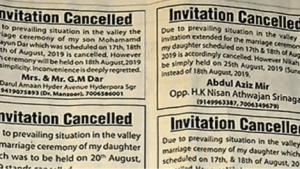 invitation cancelled in newspaper